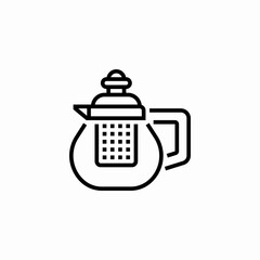 coffee pot icon sign vector