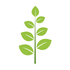 Simple green plant illustration nature growth icon