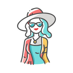 fashion icon, fashion vector illustration-simple illustration of fashion, perfect for fashion logos and icons