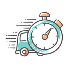 fast delivery icon, fast delivery vector illustration-simple illustration of fast delivery, perfect for fast delivery logos and icons