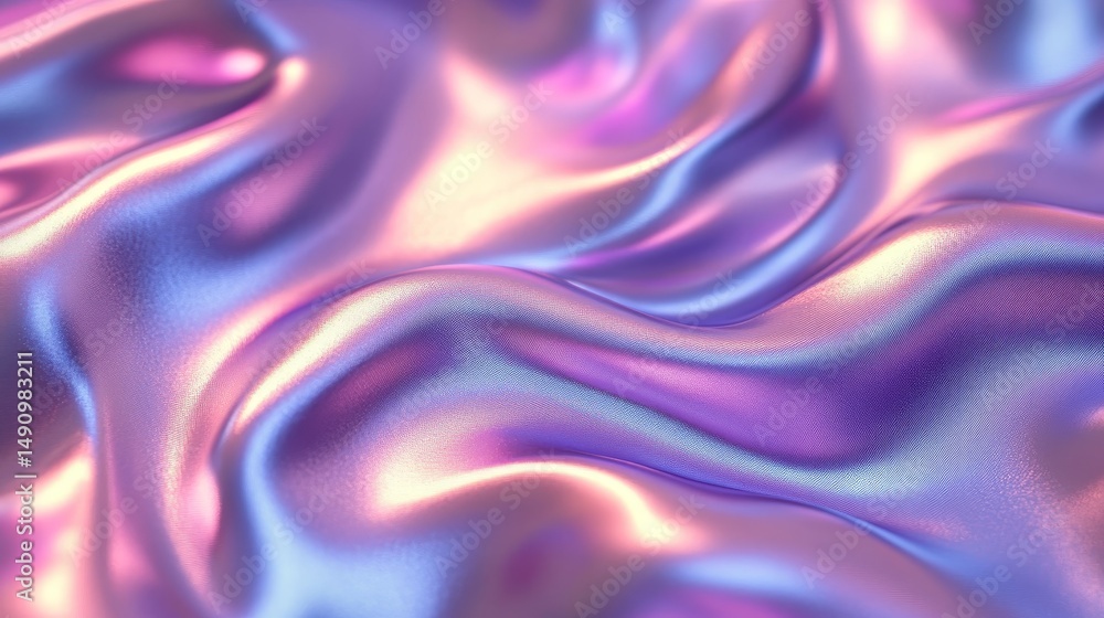 Poster abstract iridescent fabric texture pattern.