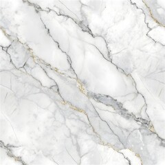 White Marble Texture with Gray and Gold Veins: Modern Elegant Surface.