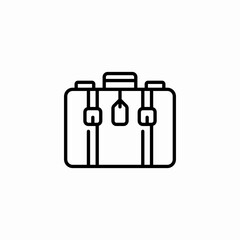 luggage bag travel icon sign vector