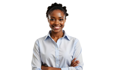 Confident Diverse Woman Smiling While Leading Community Volunteer Program