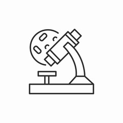 microscope slide view icon sign vector