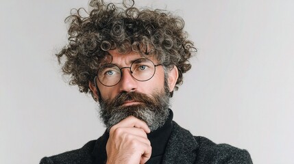 Serious Teacher Engaged in Thoughtful Listening to Student Discussion