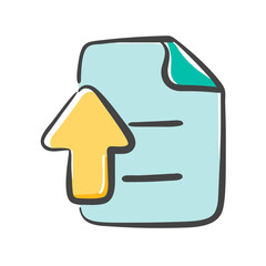 file upload icon, file upload vector illustration-simple illustration of file upload, perfect for file upload logos and icons