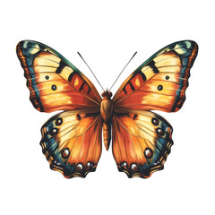 Fototapeta premium Butterfly Isolated on white transparent background