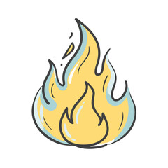 fire flame icon, fire flame vector illustration-simple illustration of fire flame, perfect for fire flame logos and icons