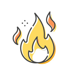 fire icon, fire vector illustration-simple illustration of fire, perfect for fire logos and icons