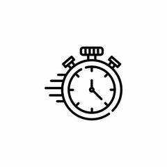speed timer icon sign vector