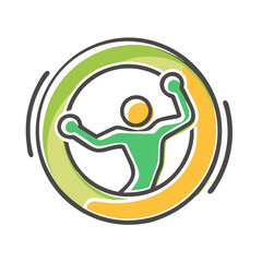 fitness logo icon, fitness logo vector illustration-simple illustration of fitness logo, perfect for fitness logo logos and icons