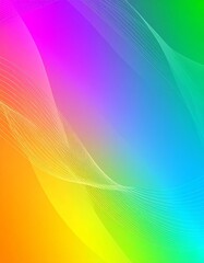 Fototapeta premium Abstract multicolor 3d gradient background with hi-tech elements and waves