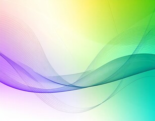 Abstract multicolor 3d gradient background with hi-tech elements and waves
