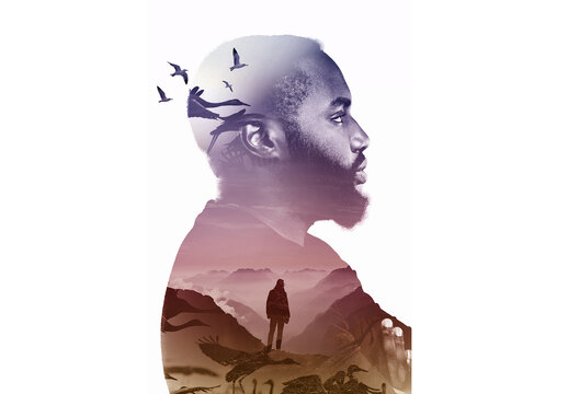 Overlay Gradient Portrait Effect