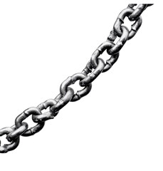 Obraz premium Silver chain isolated on a transparent background Png file format