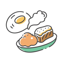 food icon, food vector illustration-simple illustration of food, perfect for food logos and icons