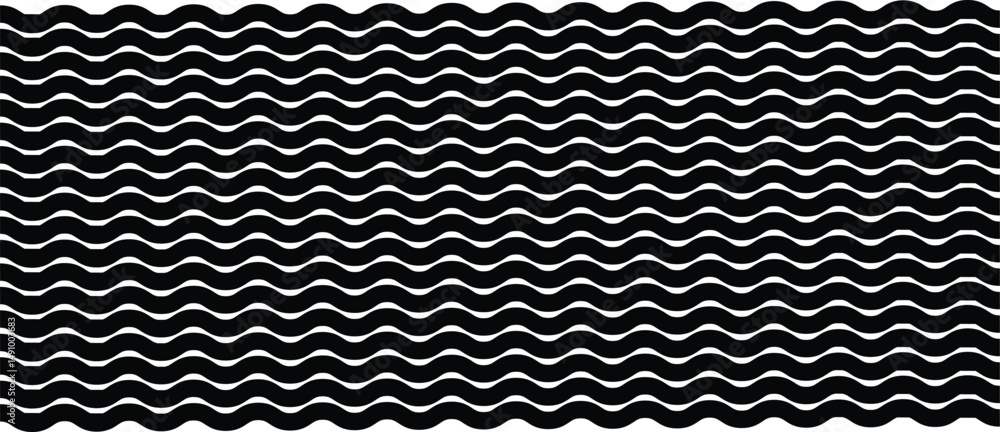 Poster set. black. zigzag pattern waves line. ornament chevron shapes creating a striking visual contrast a
