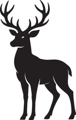 deer  silhouette 