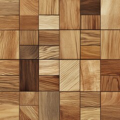 Wooden parquet texture. Seamless square background. Vector illustration.