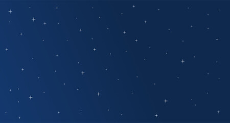 Space Background with stars. Stars on dark blue background. Vector illustration.