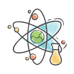 fundamental science icon, fundamental science vector illustration-simple illustration of fundamental science, perfect for fundamental science logos and icons