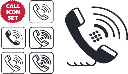 vector illustration of a telephone