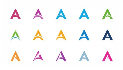 Letter A Logos Collection.