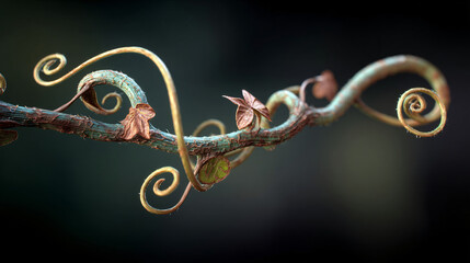 Obraz premium wild vine tendril macro