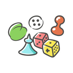 games icon, games vector illustration-simple illustration of games, perfect for games logos and icons