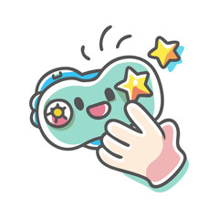 gaming stickers icon, gaming stickers vector illustration-simple illustration of gaming stickers, perfect for gaming stickers logos and icons
