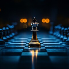 Chess board game, business concept of business ideas and competition and strategy ideas