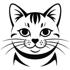 Cat nose flat icon isolated vector illustration