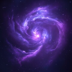 Abstract space background with stars and nebula, computer-generated image.