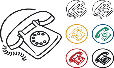 vector illustration of a set of food icons