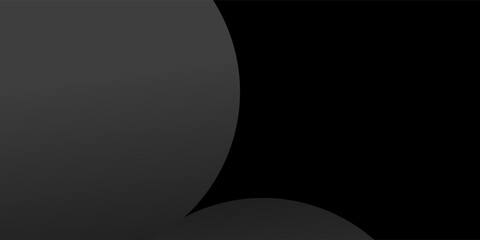 Grey abstract curved wavy lines on black background. Black background with line curve design. Blurred black silk fabric.