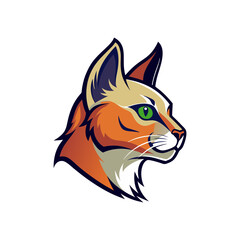 Obraz premium vector illustration of an orange cat