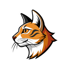 Obraz premium vector illustration of an orange cat