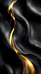 Minimalist abstract black gold design high resolution picture