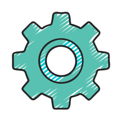 gear settings icon, gear settings vector illustration-simple illustration of gear settings, perfect for gear settings logos and icons