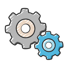 gear wheels icon, gear wheels vector illustration-simple illustration of gear wheels, perfect for gear wheels logos and icons