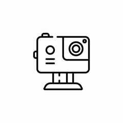 Fototapeta premium action camera icon sign vector