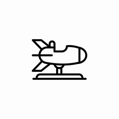 airplane ride icon sign vector