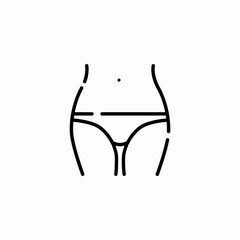 bikini body icon sign vector