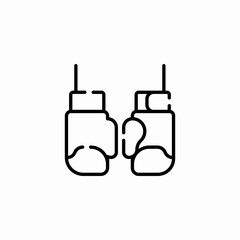 boxing gloves icon sign vector