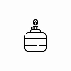 camping stove icon sign vector