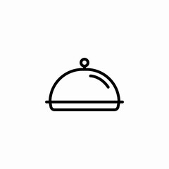 covered dish icon sign vector