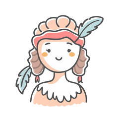 girl with feathers icon, girl with feathers vector illustration-simple illustration of girl with feathers, perfect for girl with feathers logos and icons