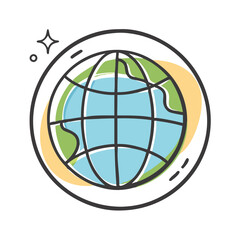 globe icon, globe vector illustration-simple illustration of globe, perfect for globe logos and icons