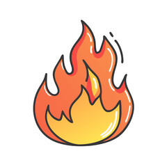 glossy burning fire icon, glossy burning fire vector illustration-simple illustration of glossy burning fire, perfect for glossy burning fire logos and icons